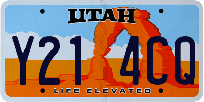 UT license plate Y214CQ