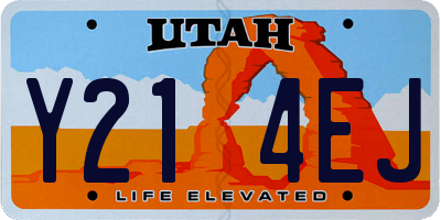 UT license plate Y214EJ