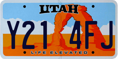 UT license plate Y214FJ