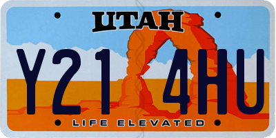 UT license plate Y214HU