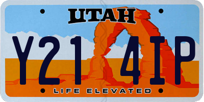 UT license plate Y214IP
