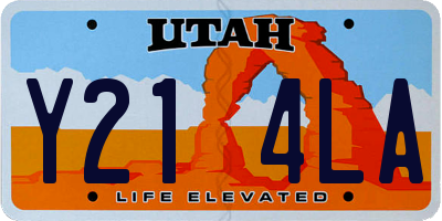 UT license plate Y214LA