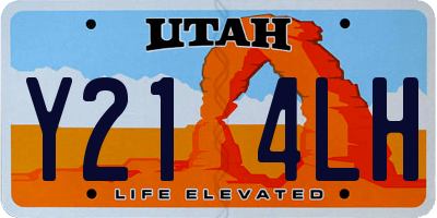 UT license plate Y214LH