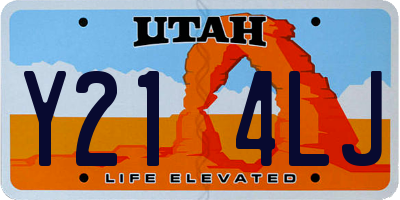 UT license plate Y214LJ