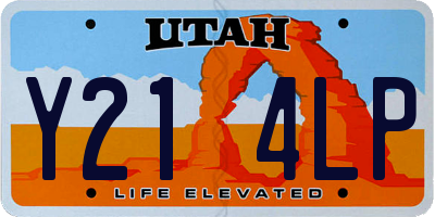 UT license plate Y214LP