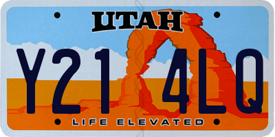 UT license plate Y214LQ