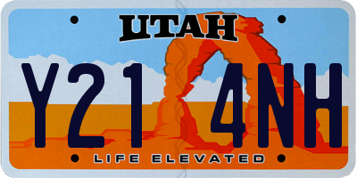 UT license plate Y214NH