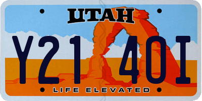 UT license plate Y214OI