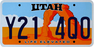 UT license plate Y214QO