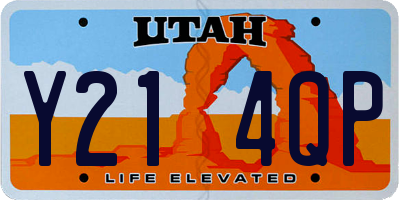 UT license plate Y214QP