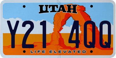 UT license plate Y214QQ