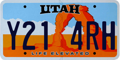 UT license plate Y214RH