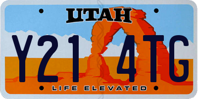 UT license plate Y214TG