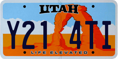 UT license plate Y214TI