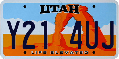 UT license plate Y214UJ