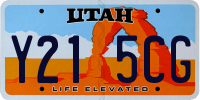 UT license plate Y215CG