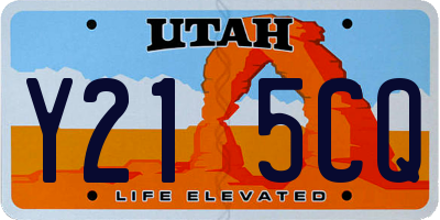 UT license plate Y215CQ