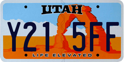 UT license plate Y215FF