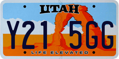 UT license plate Y215GG