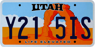 UT license plate Y215IS