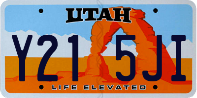 UT license plate Y215JI