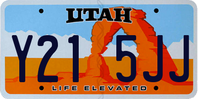 UT license plate Y215JJ