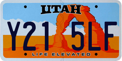 UT license plate Y215LF