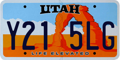 UT license plate Y215LG