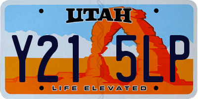 UT license plate Y215LP