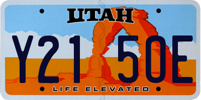UT license plate Y215OE