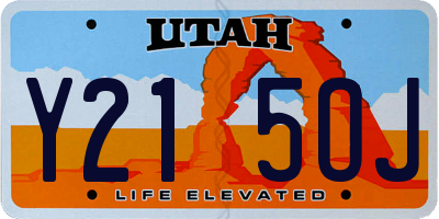 UT license plate Y215OJ