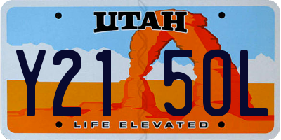 UT license plate Y215OL