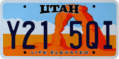 UT license plate Y215QI