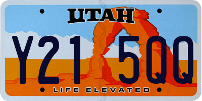 UT license plate Y215QQ