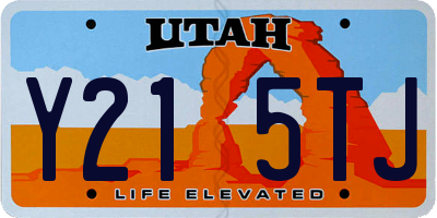 UT license plate Y215TJ