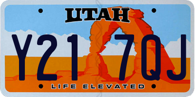 UT license plate Y217QJ
