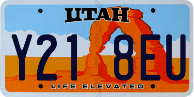 UT license plate Y218EU