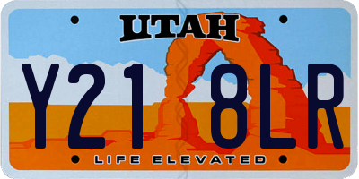 UT license plate Y218LR