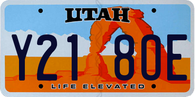 UT license plate Y218OE