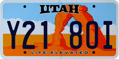 UT license plate Y218OI