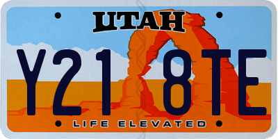 UT license plate Y218TE