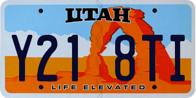 UT license plate Y218TI