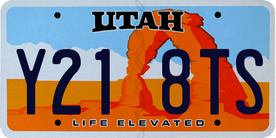 UT license plate Y218TS