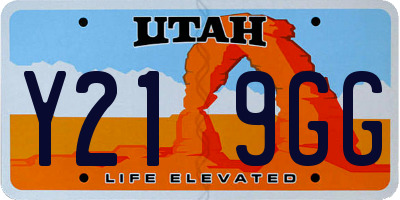 UT license plate Y219GG