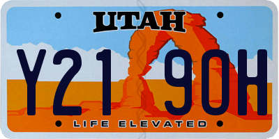 UT license plate Y219OH