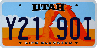 UT license plate Y219OI