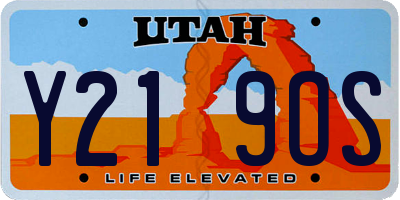 UT license plate Y219OS