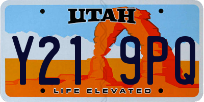 UT license plate Y219PQ