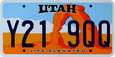 UT license plate Y219QQ