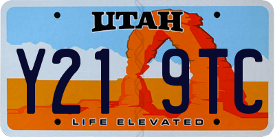 UT license plate Y219TC